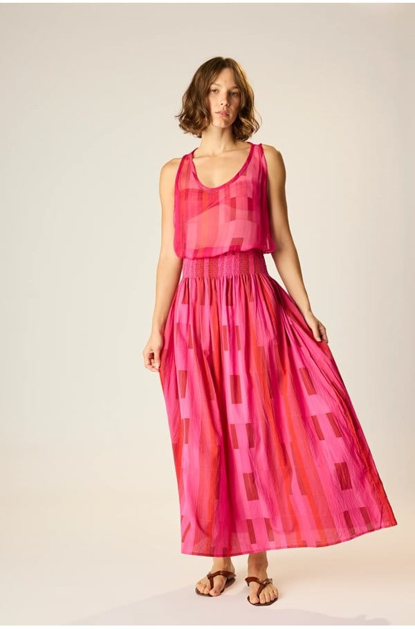 bella skirt in sea glass pink