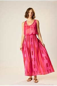 bella skirt in sea glass pink