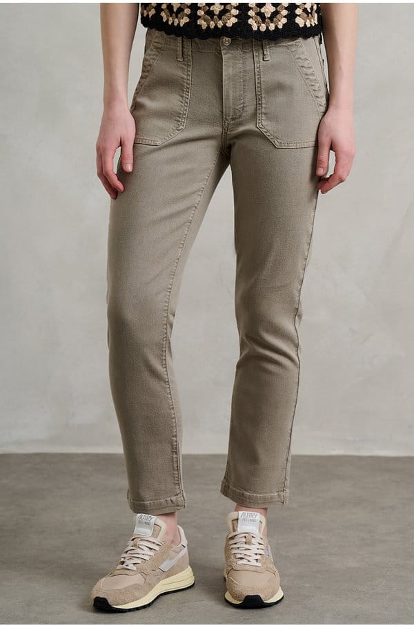 mayslie straight ankle in vintage moss taupe