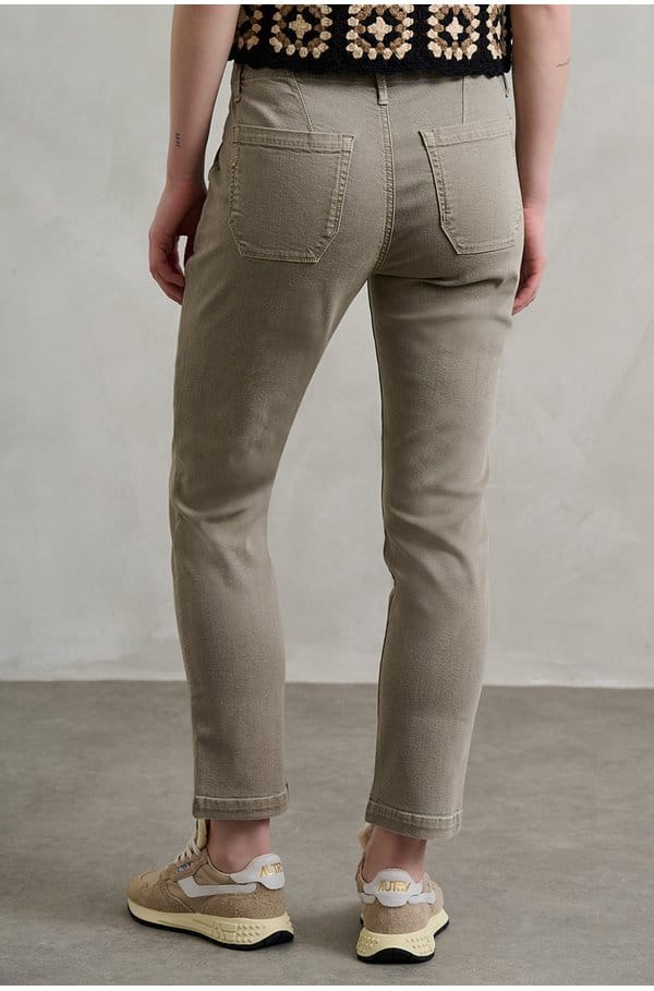 mayslie straight ankle in vintage moss taupe