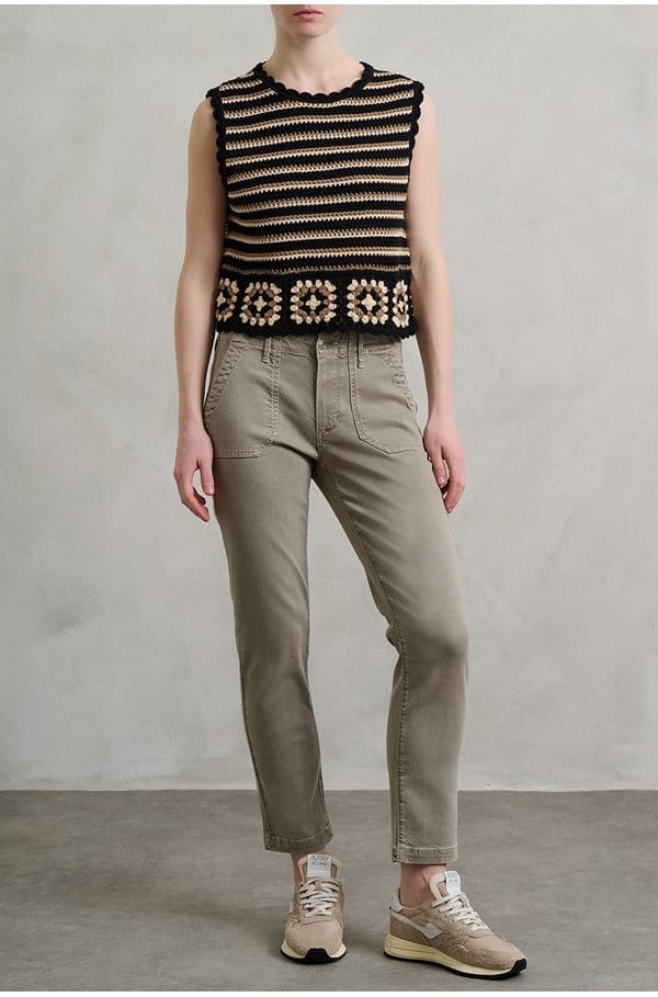 mayslie straight ankle in vintage moss taupe