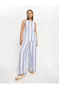 isabelle pant in blue stripe