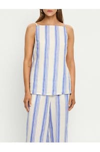 isabelle top in blue stripe