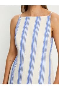 isabelle top in blue stripe