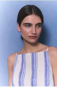 isabelle top in blue stripe