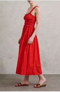 marianne dress in carmine