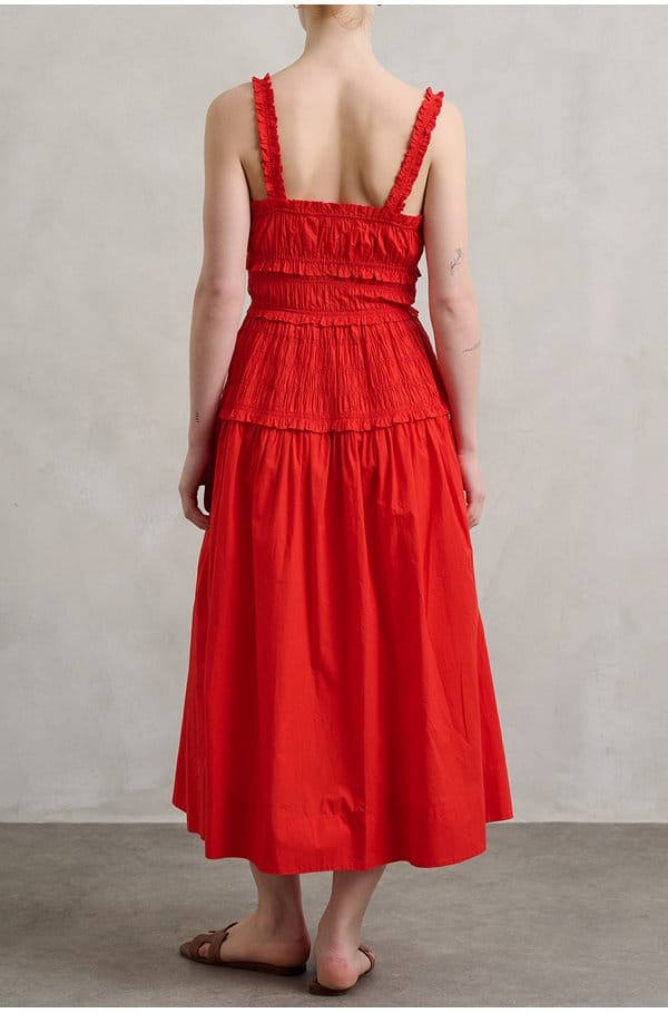 marianne dress in carmine