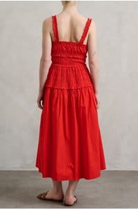 marianne dress in carmine