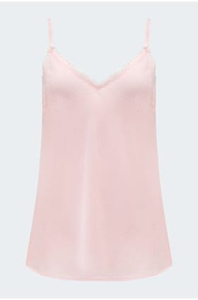 Frayed Cami in Petal Pink