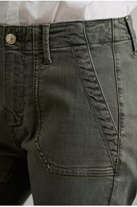 mayslie straight ankle in vintage ivy green