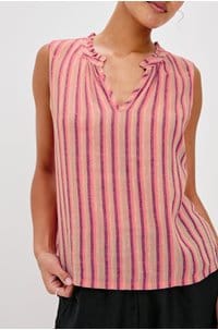 christy top in cabana stripe