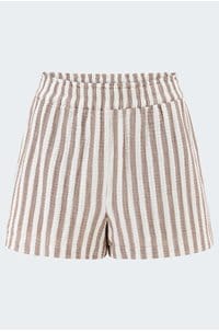 leighton short in milos stripe