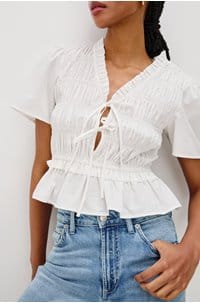 portia top in white