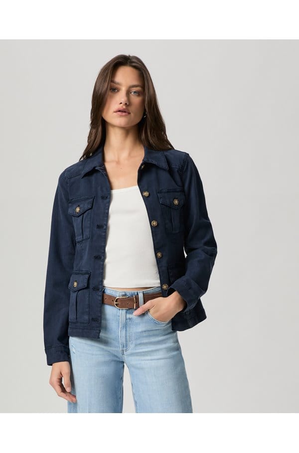 stacey jacket in navy seascape