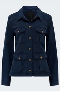 stacey jacket in navy seascape