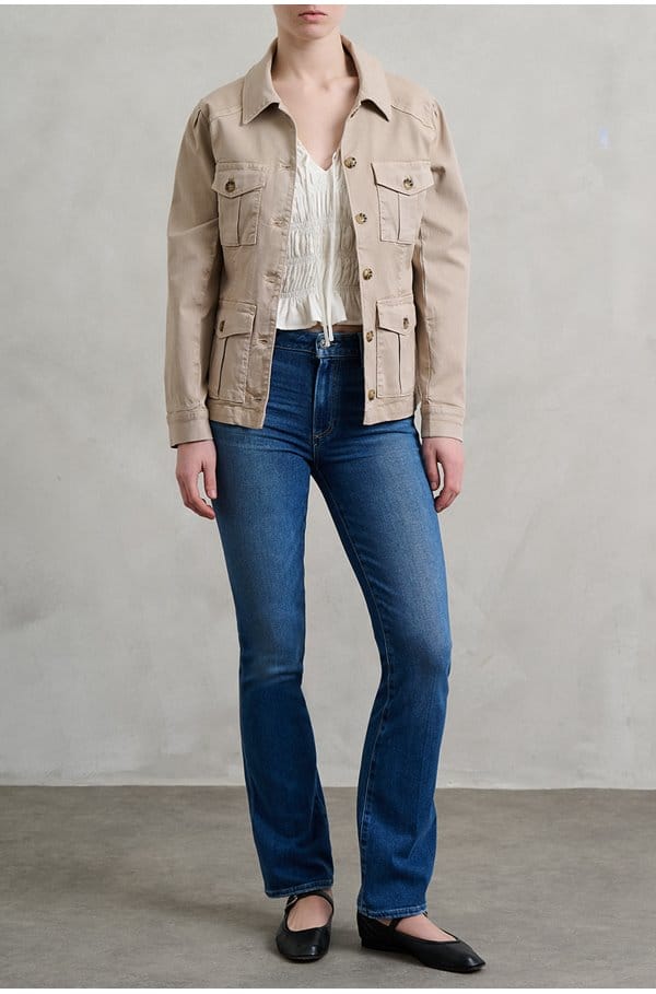 stacey jacket in soft sand