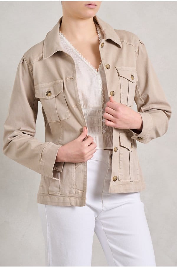 stacey jacket in soft sand