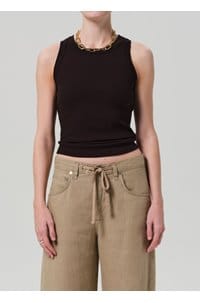 isabel tank in chocolate