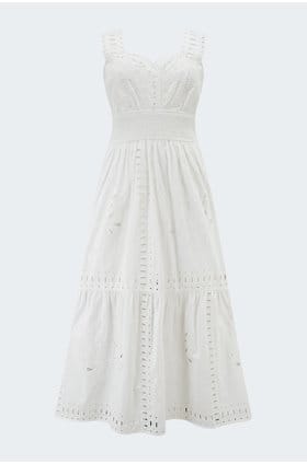 Fawn Dress in White 
