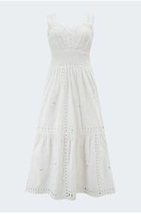 fawn dress in white 