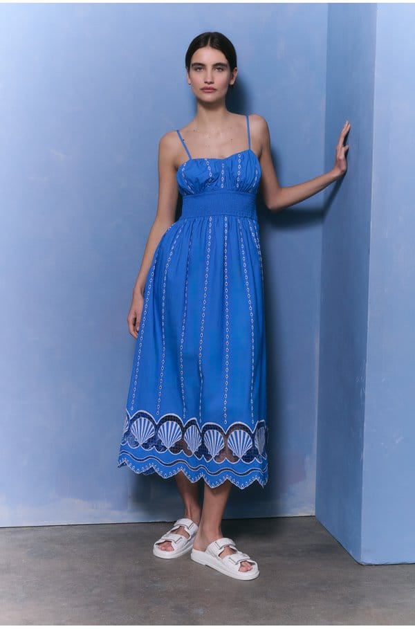 murano dress in french blue