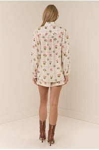 fino shorts in flower ceramic