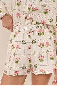 fino shorts in flower ceramic