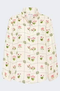 bella blouse in flower ceramic