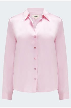 Tyler Long Sleeve Blouse in Blush