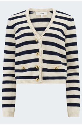 The Harbour Cardi in Navy Multi