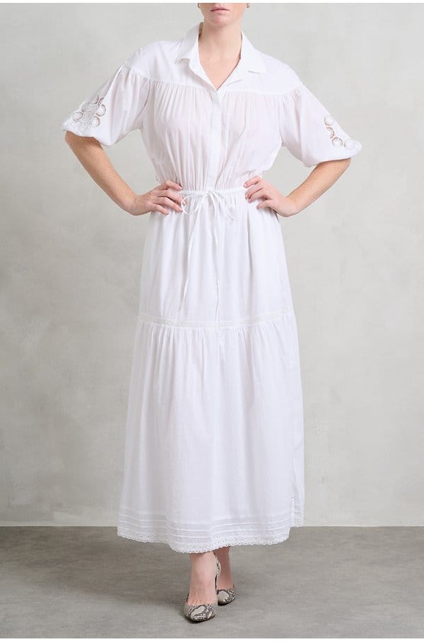 kaya dress in white