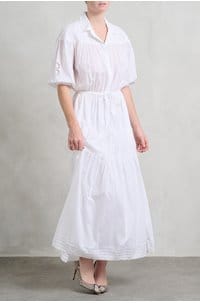 kaya dress in white