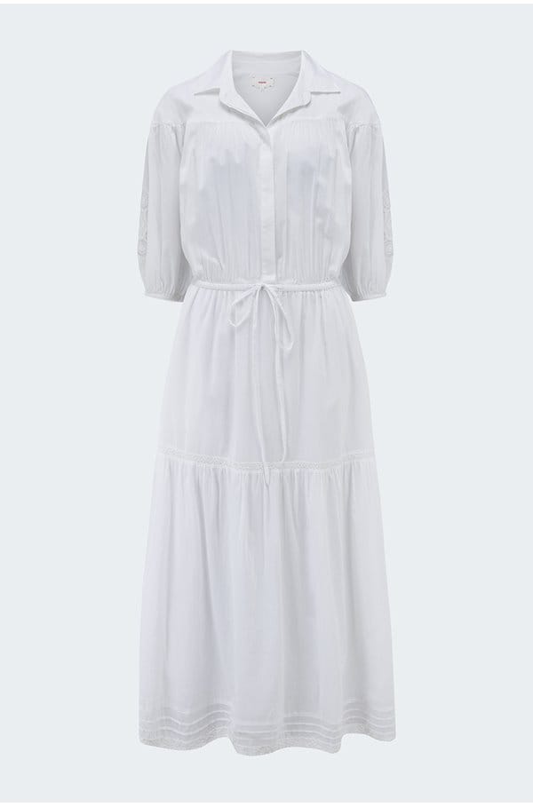 kaya dress in white