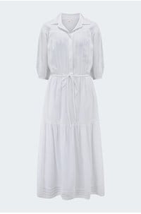 kaya dress in white