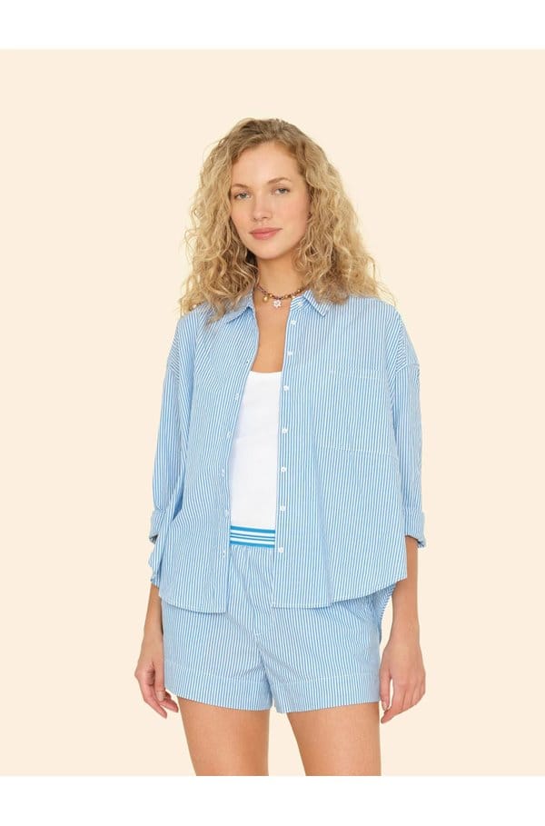 jordy shirt in myrtle blue