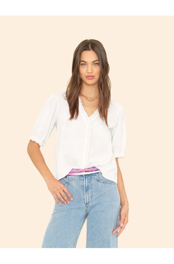 jenna top in white