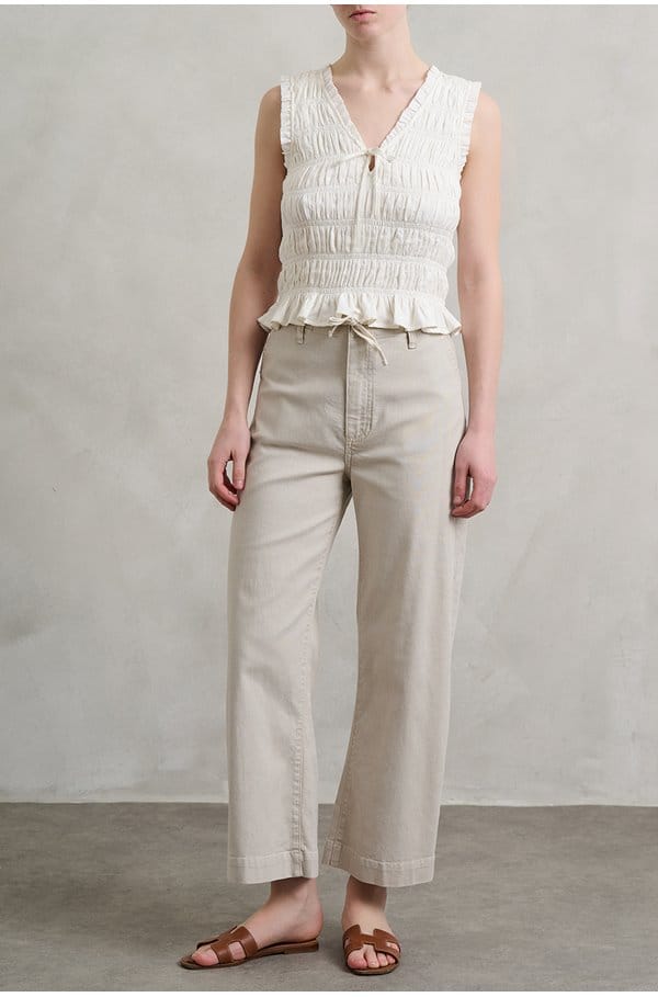 arellia ankle trouser in pumice stone