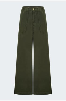Rumi Pant in Vintage Dark Chartreuse