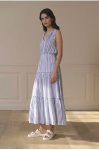 loulou dress in jalisco stripe