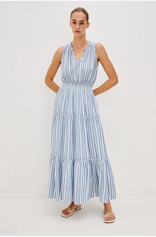 loulou dress in jalisco stripe