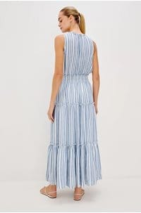 loulou dress in jalisco stripe