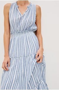 loulou dress in jalisco stripe