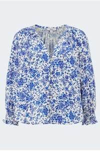 mariah blouse in blue marguerite