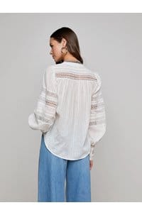 kiera blouse in ivory 