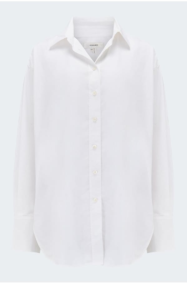 the exaggerated oversized shirt in white