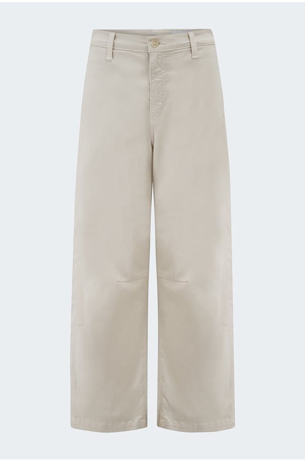 fiona high rise barrel trouser in pumice