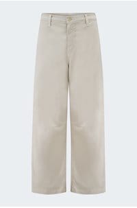 fiona high rise barrel trouser in pumice