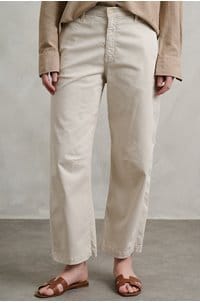 fiona high rise barrel trouser in pumice