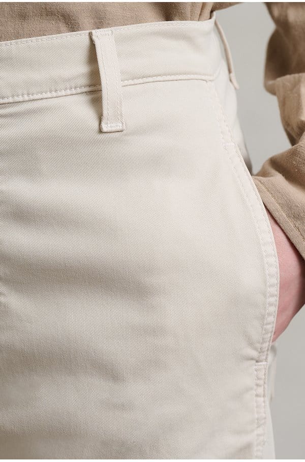 fiona high rise barrel trouser in pumice