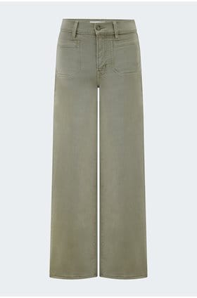 Le Slim Palazzo in Thyme with Modernist Pockets